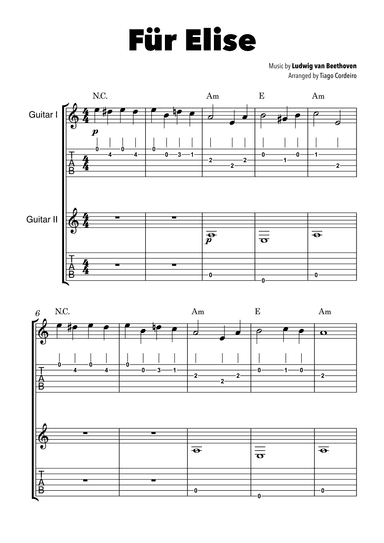 Für Elise (arr. Tiago Cordeiro)