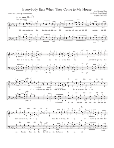 Everybody Eats When They Come To My House (arr. Melody Hine)