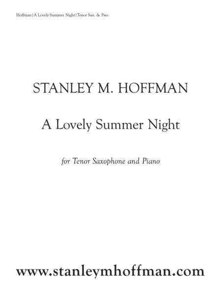 A Lovely Summer Night