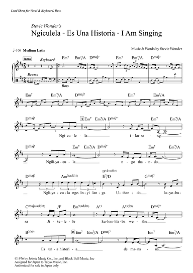 Ngiculela-es Una Historia I Am Singing (arr. Popnroll 1976)