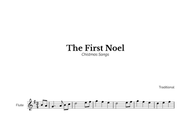 The First Noel for Easy Flute Solo (arr. Marcos Soares)