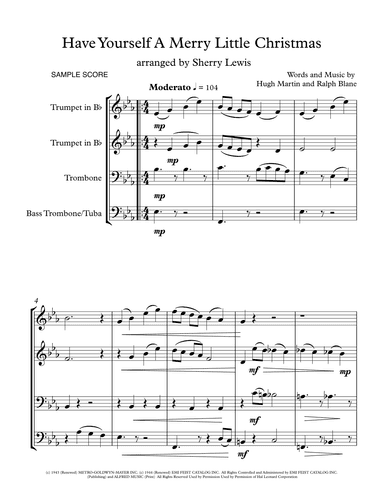 Have Yourself A Merry Little Christmas  from MEET ME IN ST. LOUIS (arr. Sherry Lewis Publishing)