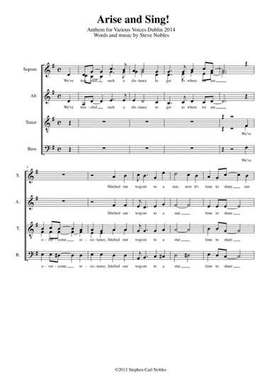 Arise and Sing!