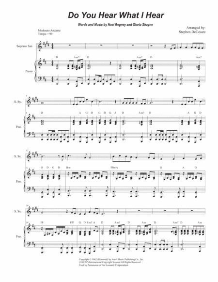 Do You Hear What I Hear (arr. Stephen DeCesare)