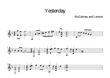Yesterday (arr. Fabiao Lopes Rodrigues)