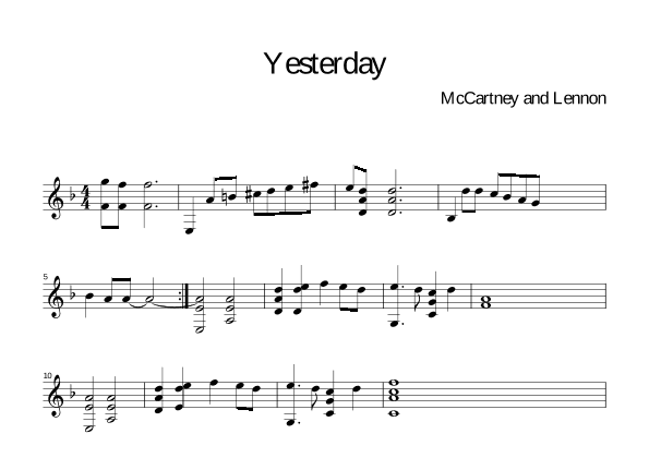 Yesterday (arr. Fabiao Lopes Rodrigues)