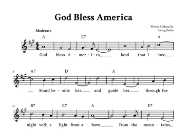 God Bless America ® (arr. Yuri Noronha)