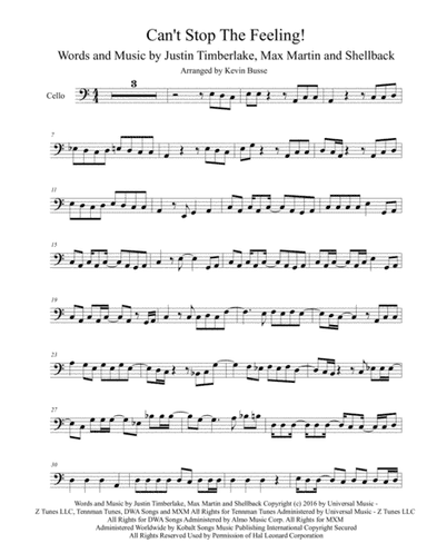 Can't Stop The Feeling  from TROLLS (arr. Kevin Busse)