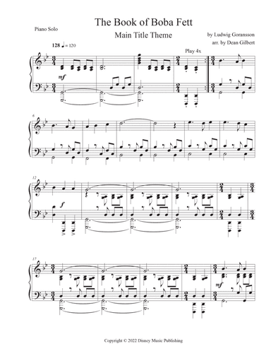 The Book Of Boba Fett Main Title Theme (arr. Dean Gilbert)