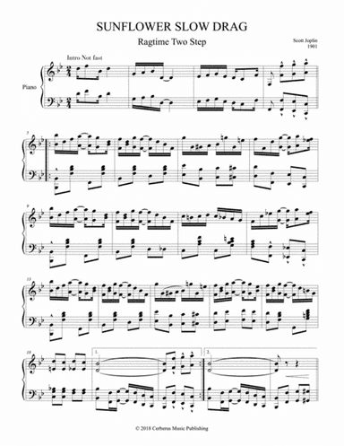 Sunflower Slow Drag - Joplin (arr. Theoria Music)
