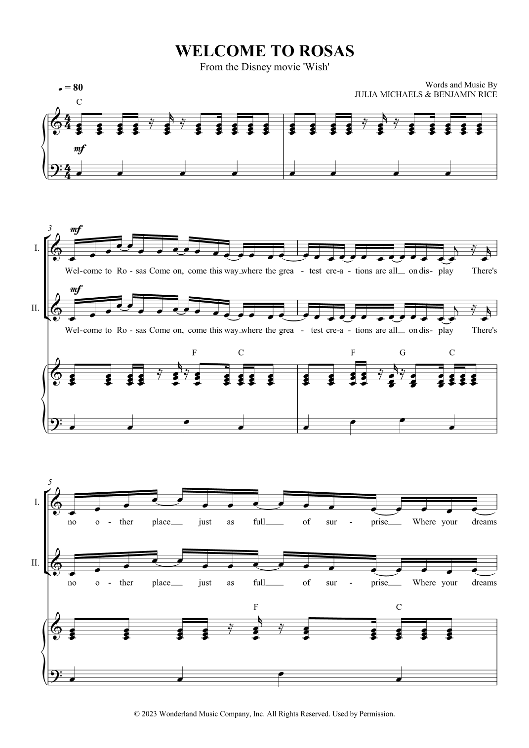 Welcome To Rosas (arr. SCMusic)