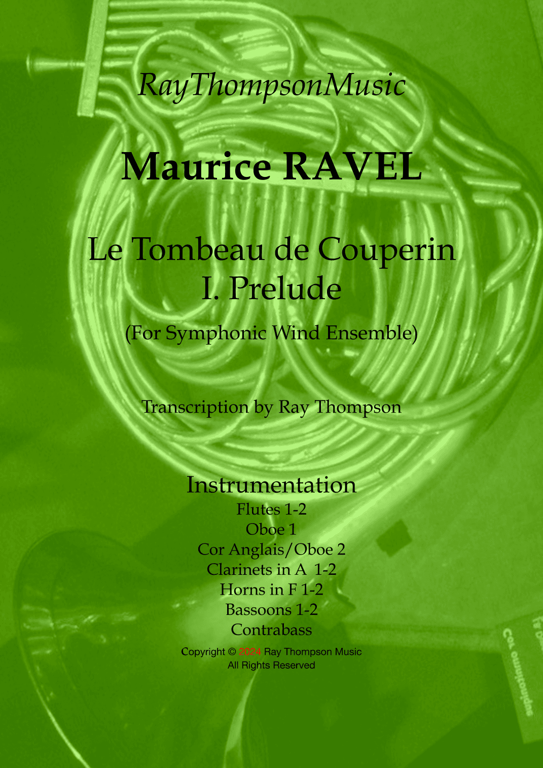 Ravel: Le Tombeau de Couperin No.I Prelude - Symphonic wind (arr. Ray Thompson)