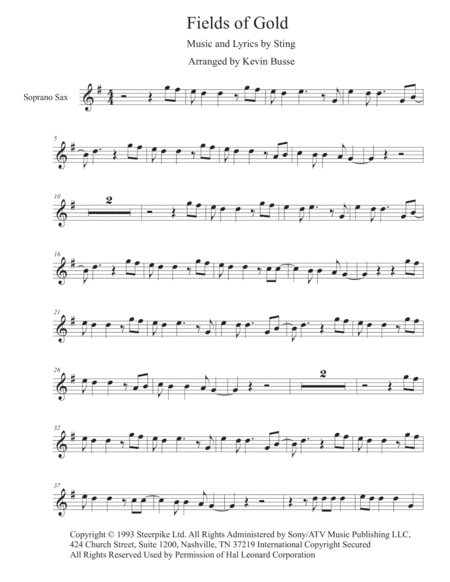 Fields Of Gold (arr. Kevin Busse)