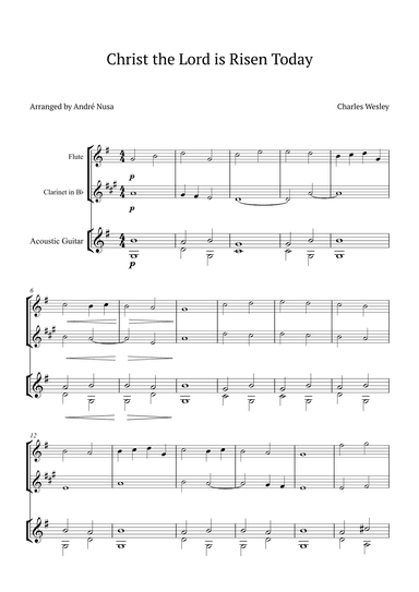 Christ the Lord is Risen Today (arr. André Nusa)