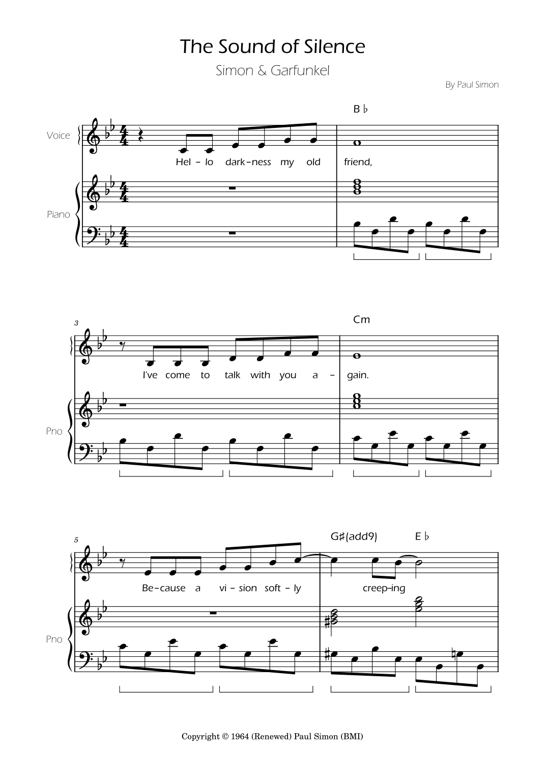The Sound Of Silence (arr. Ygor Nunes)