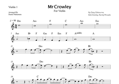 Mr. Crowley (arr. Daniel Nakamura)