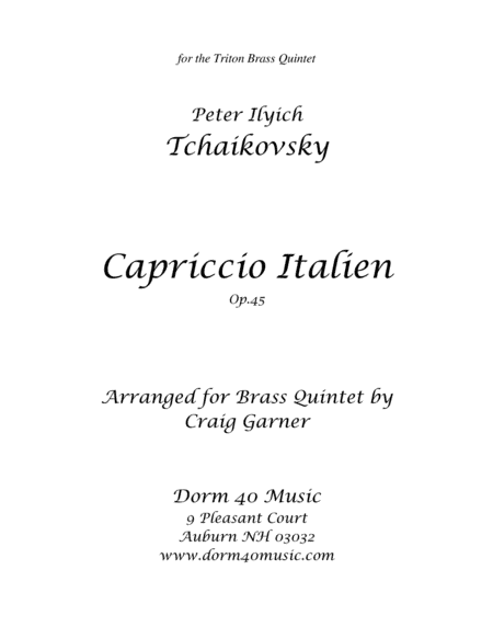 Capriccio Italien, Op. 45 (arr. Craig Garner)