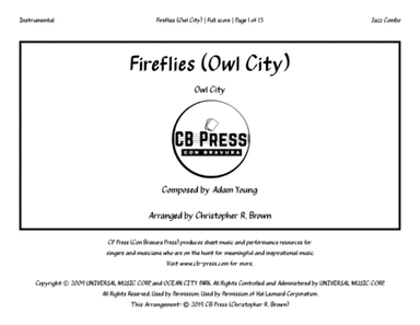 Fireflies (arr. Christopher R. Brown)