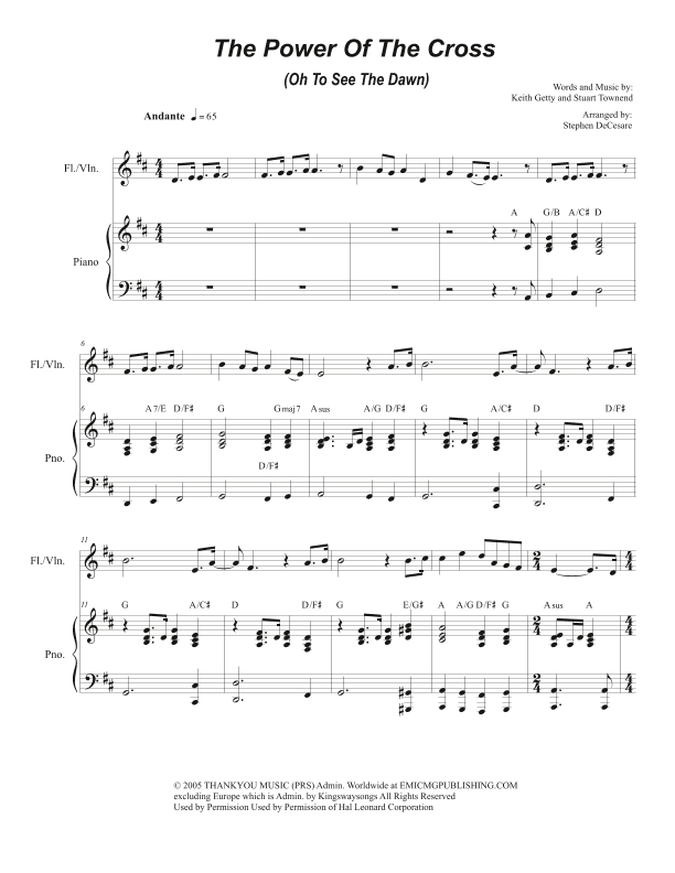 The Power Of The Cross (oh To See The Dawn) (arr. Stephen DeCesare)