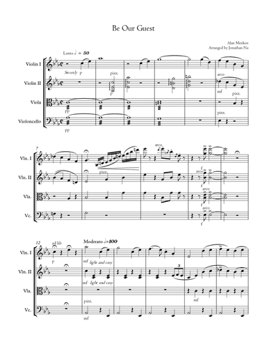 Be Our Guest (arr. Jonathan Na)