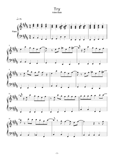 Try (arr. Asher Monroe)