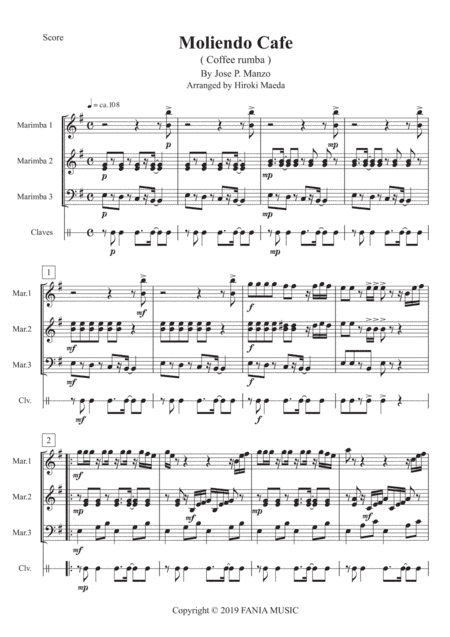 Moliendo Cafe (arr. Hiroki Maeda)