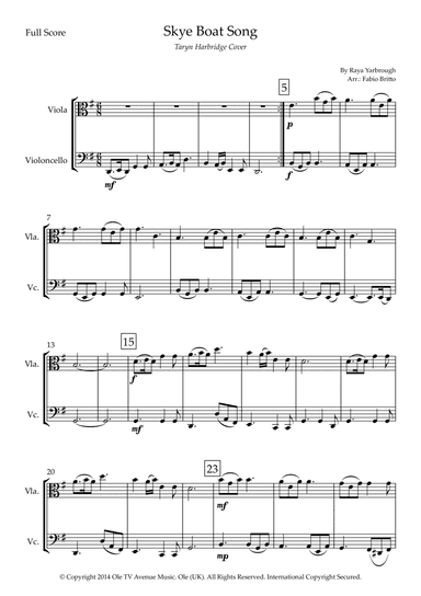 Skye Boat Song (arr. Fabio Britto)