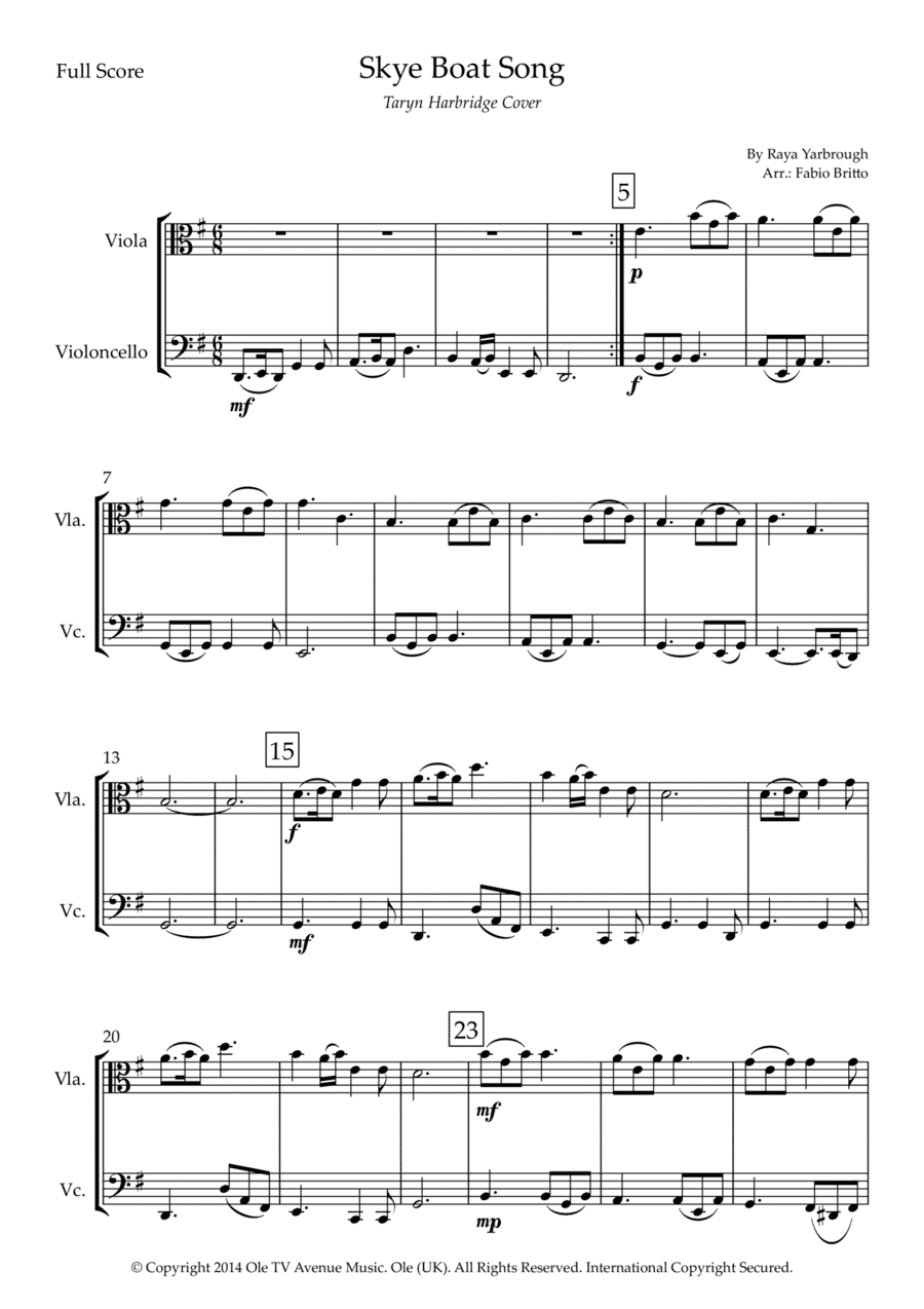 Skye Boat Song (arr. Fabio Britto)