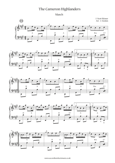 The Cameron Highlanders (arr. Julia Gordon)