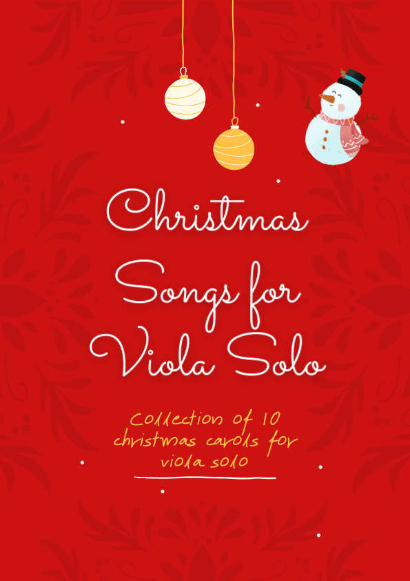 Collection 10 Christmas Carols for Viola Solo (arr. Marcos Soares)