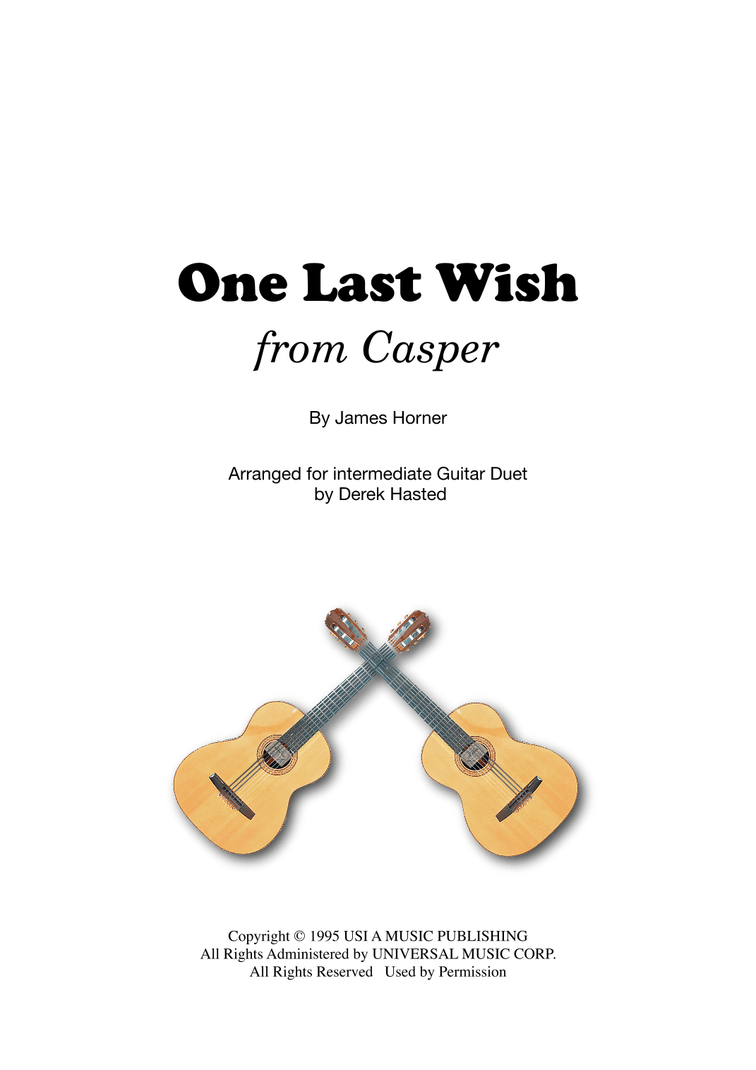 One Last Wish (arr. Derek Hasted)