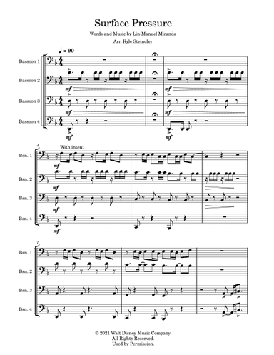 Surface Pressure (arr. Kyle Steindler)