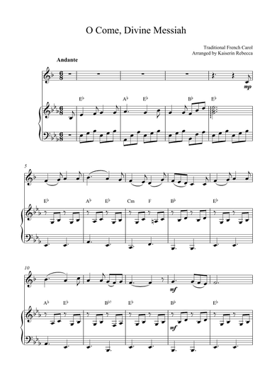 O Come, Divine Messiah (arr. Kaiserin Rebecca)