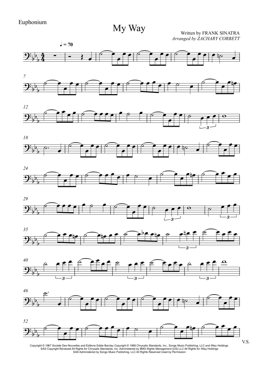 My Way (arr. Zachary Corbett)