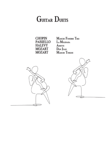 Classical Guitar Duets by Chopin, Mozart, Paisiello, Halevy (arr. PianoSheetNow)