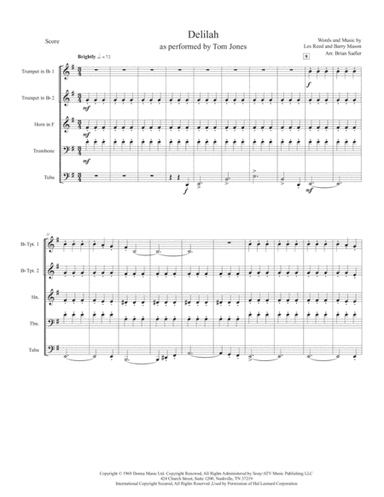Delilah (arr. Brian Sadler)