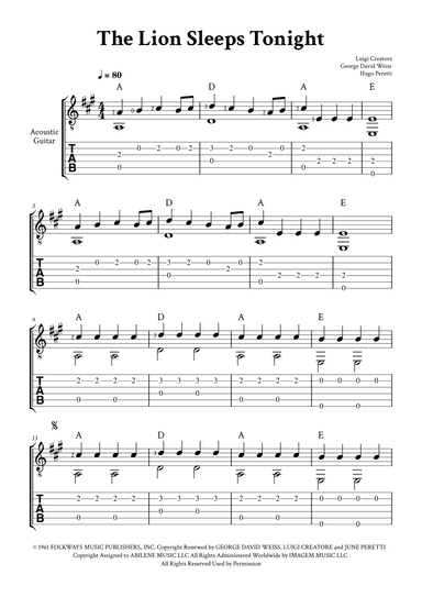 The Lion Sleeps Tonight (arr. Yuri Noronha)