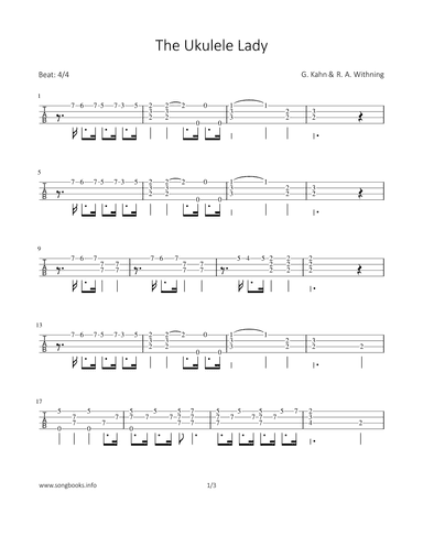 The Ukulele Lady (arr. Bettina Schipp)