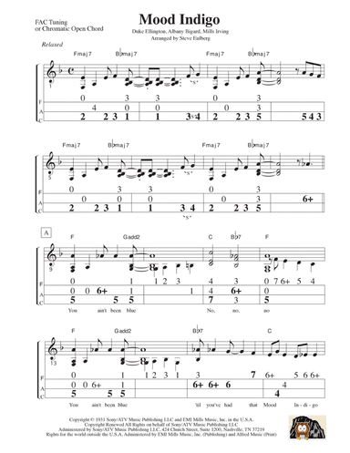Mood Indigo (arr. Published by Steve Eulberg, Administered by Owl Mountain Music, Inc.)
