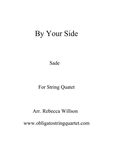 By Your Side (arr. Rebecca Willson)