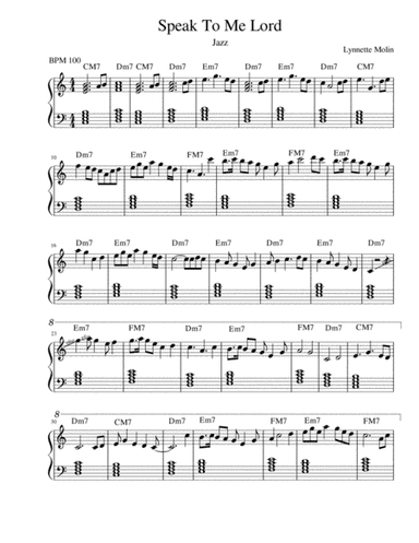 Speak To Me Lord -Jazz