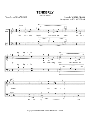 Tenderly (arr. Jon Nicholas)