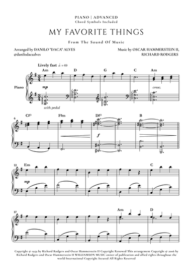 My Favorite Things (arr. Danilo "Daca" Alves)