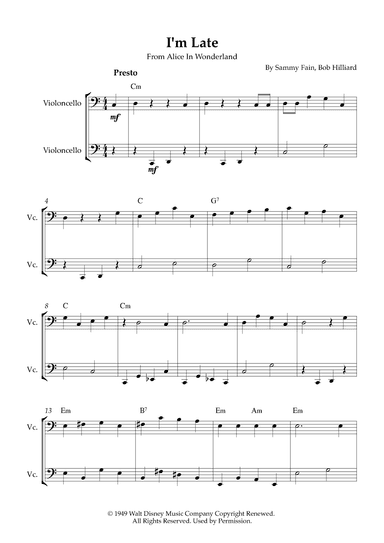 I'm Late (arr. Karen Gueiros)