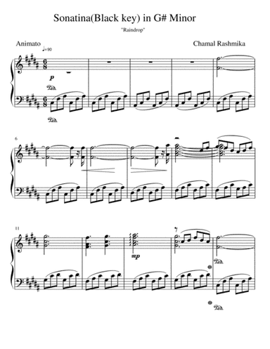 Sonatina(Black key) in G# Minor-Raindrop