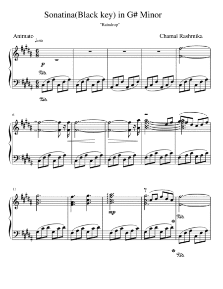 Sonatina(Black key) in G# Minor-Raindrop