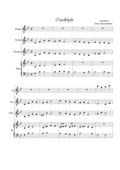 Candlelight quartet (arr. Ester Alessandrini)