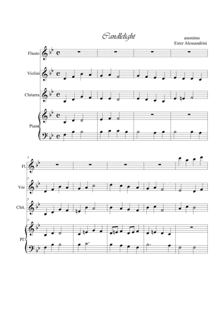 Candlelight quartet (arr. Ester Alessandrini)