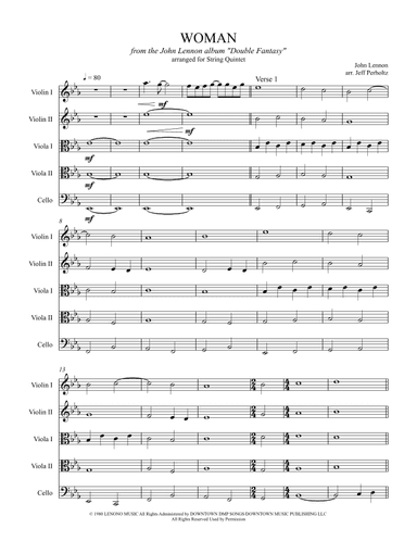Woman (arr. Jeff Perholtz)