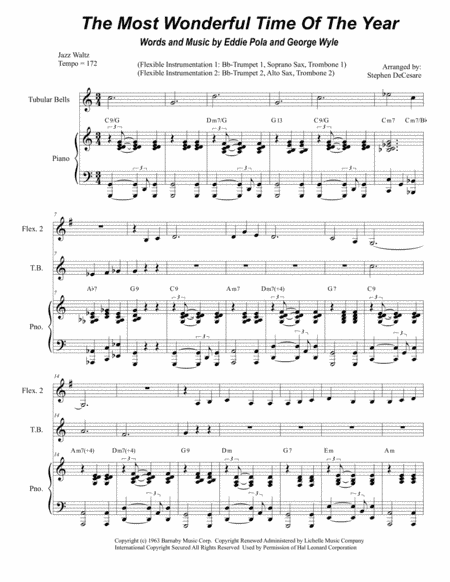 The Most Wonderful Time Of The Year (arr. Stephen DeCesare)